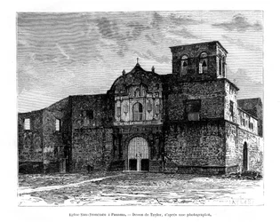 Kirche von San Francisco, Panama, Zentralamerika, 19. Jahrhundert