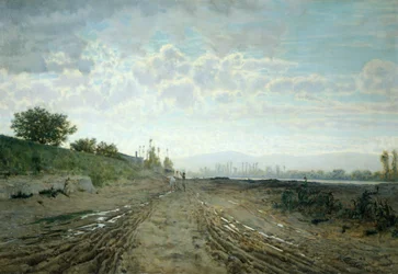 Morgen am Arno, von Telemaco Signorini (1835-1901)