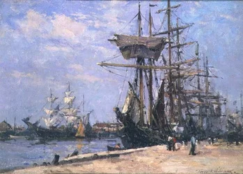 Schiffe im Hafen von Poole