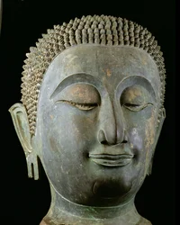 Kopf eines riesigen Buddha (Bronze)