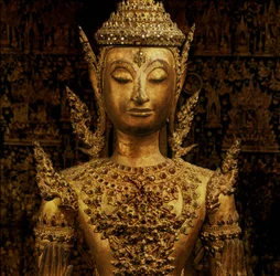 Buddha stehend in Abhaya Mudra, Rattanakosin-Stil, Mitte 19. Jahrhundert (Bronze)