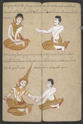 Or 16455 f.19r, Glückliche und unglückliche Paarkombinationen, aus Phrommachat