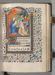 Stundenbuch Gebrauch von Paris: Fol. 67r, Anbetung der Könige, ca. 1420