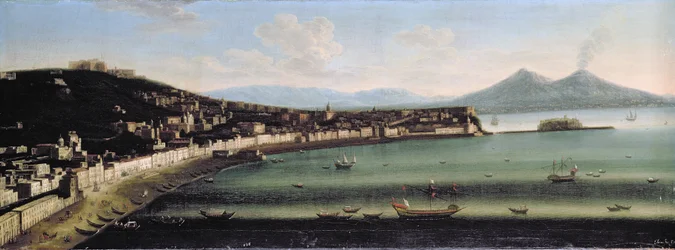 Die Bucht von Neapel vom Westen, 1710