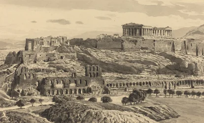 Blick auf die Akropolis, 1890