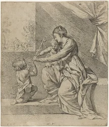 Maria mit Christus und Johannes dem Täufer