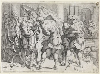 Versöhnung zwischen Odysseus und den ithakischen Rebellen