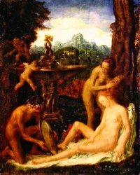 Venus bei ihrer Toilette