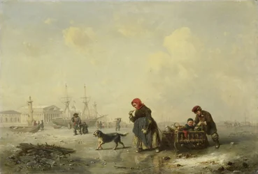 Die Newa in St. Petersburg (Leningrad) im Winter