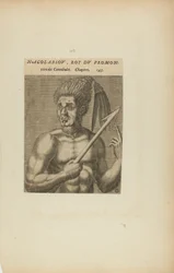 Nacol-Absov, König des Vorgebirges... (aus dem Buch, Les Vrais Pourtraits et Vies des Hommes Illustres)