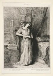 „Desdemona“, Tafel 8 aus Othello (4. Akt, 3. Szene)