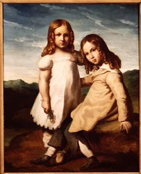Alfred Dedreux (1810-60) als Kind mit seiner Schwester Elisabeth, 1816-17