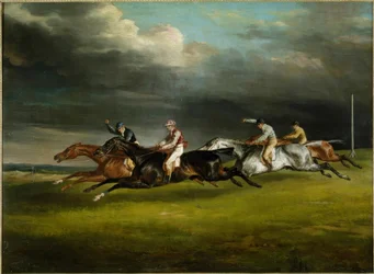 Pferderennen (Das Derby von 1821 in Epsom)
