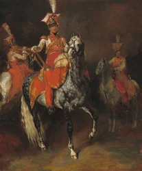 Berittene Trompeter der kaiserlichen Garde Napoleons