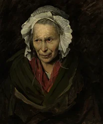 Porträt einer geisteskranken Frau