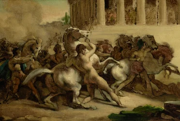 Das Rennen der reiterlosen Pferde, 1817