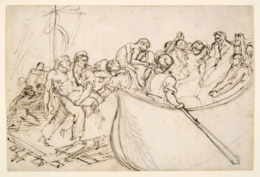 Die Rettung der Überlebenden des Floßes der Medusa