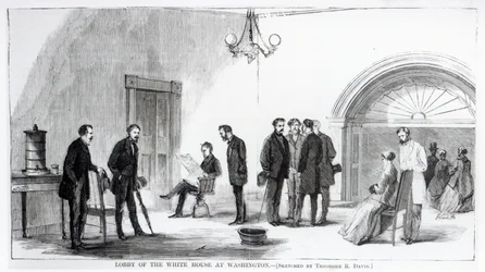 Lobby des Weißen Hauses in Washington