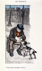 Die Elenden: Wir werden wie Brüder teilen (Meister und sein Hund) - in „Im Leben“ von Steinlen
