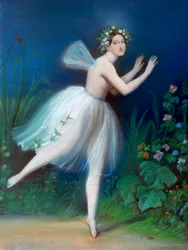 Porträt von Carlotta Grisi in Giselle, 1841
