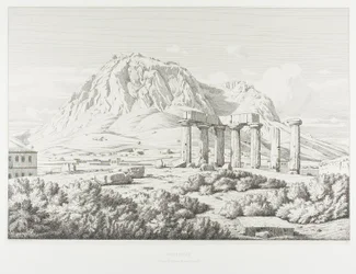 Korinth: Tempel des Neptun und der Akrokorinth