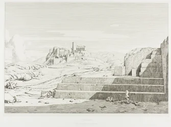 Die Akropolis, Athen: Die Pnyx, Areopag, Akropolis und Berg Hymmettos