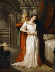 Desdemona zieht sich in ihr Bett zurück, 1849