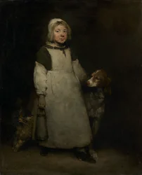 Die kleine Milchmagd, um 1865