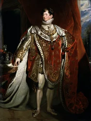 Porträt des Königs von England Georg IV. (Detail)