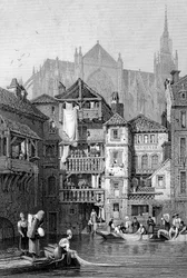 Ansicht von Metz, Nordfrankreich