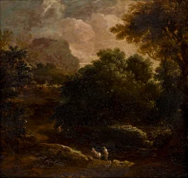 Waldlandschaft mit Figuren, c.1789-1847