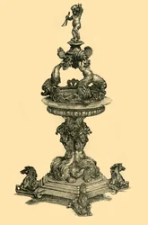 Silbernes Tischornament, 1680-1699, 1881
