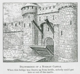 Zugbrücke einer normannischen Burg
