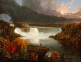 Fernansicht der Niagarafälle