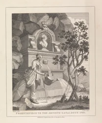 Frontispiz zum Katalog des Künstlers, 1761