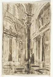 Kircheninterieur in Rom