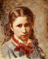 Kopf eines Mädchens