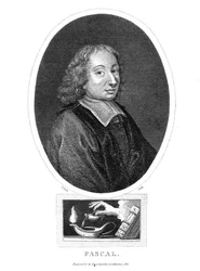 Blaise Pascal, französischer Philosoph, Mathematiker, Physiker und Theologe des 17. Jahrhunderts, 1821