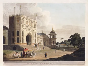 Tor einer Moschee, gebaut von Hafiz Ramut, Pillibeat, 1825-1826
