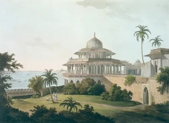 Die Chalees Satoon, in der Festung von Allahabad am Fluss Jumna, aus 