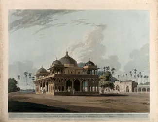 Das Mausoleum von Mucdoom Shah Dowlut in Moneah