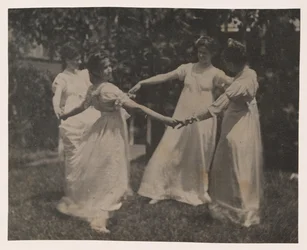 Susan Hannah Macdowell, ein unbekanntes Mädchen, Elizabeth Macdowell und möglicherweise Mary Macdowell am Macdowell House
