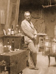 Thomas Eakins in seinem Arbeitszimmer, 1889
