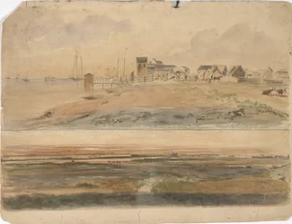 Indianola, Texas und Indianola mit Lavaca Point in der Ferne, 16. Mai 1852