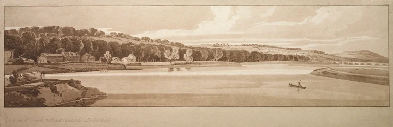 Eine Auswahl von zwanzig der malerischsten Ansichten in Paris: Blick auf St. Cloud..., 1802