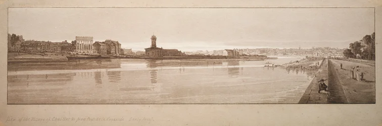 Auswahl von zwanzig der malerischsten Ansichten in Paris: Blick auf das Dorf Chaillot, &c vom Pont de la Concorde