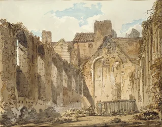 Die Ruinen der Kapelle im Savoy Palace, London, ca. 1795-1796