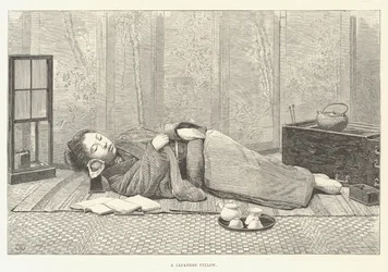 Ein japanisches Kissen