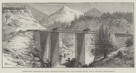 Nordwestgrenze Indiens, Militärbrücke über den Anumbar-Fluss, Thull Chotiali, Belutschistan