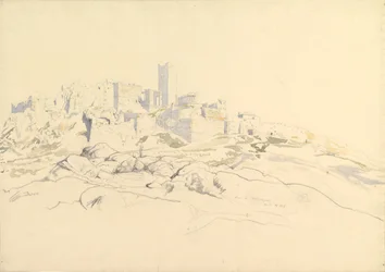 Die Akropolis vom Areopag aus, Athen, 24. April 1846